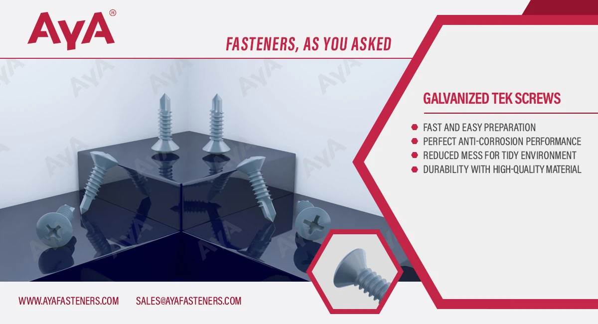 Galvanized Tek Screws-DIN 7504 (Q)-advanatage